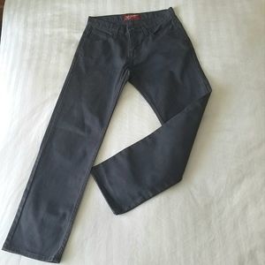 Arizona Mens Gray Jeans Straight Leg 29/30